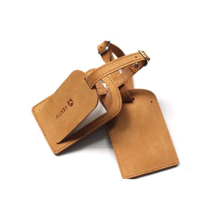 Real Leather Luggage Tag